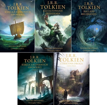 Pakiet Historia Śródziemia Tom 1-5 J.R.R. Tolkien - J.R.R. Tolkien