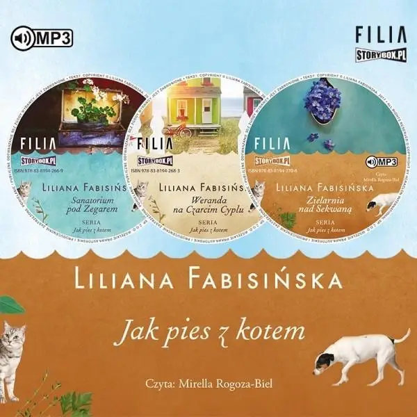 Pakiet: Jak pies z kotem T.1-3 Audiobook - Liliana Fabisińska