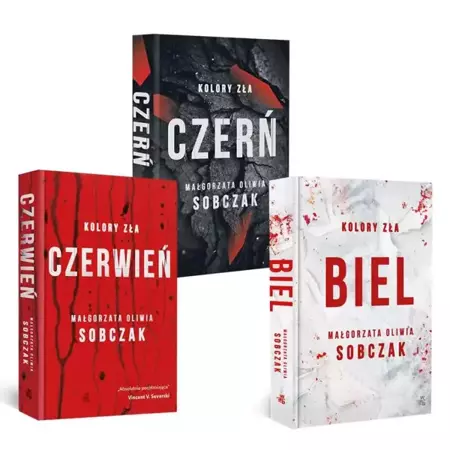 Pakiet Kolory zła. Czerwień / Czerń / Biel - Małgorzata Oliwia Sobczak