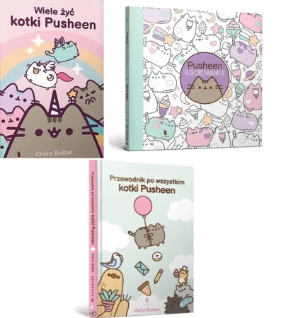 Pakiet Wiele żyć kotki Pusheen, Przewodnik po wszystkim kotki Kolorowanka - Claire Belton