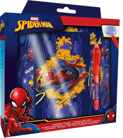 Pamiętnik z magicznym długopisem Spiderman SP50069 - Kids Euroswan