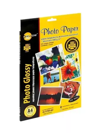 Papier foto A4/20ark błyszczący 200g Laser YELLOW - Yellow One