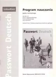 Passwort Deutsch, j.niemiecki, program nauczania