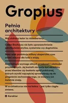 Pełnia architektury - Walter Gropius