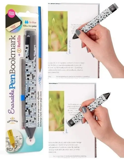 Pen Boomkark zakładka długopis - Krzyżówka + wkład - Thinking Gifts