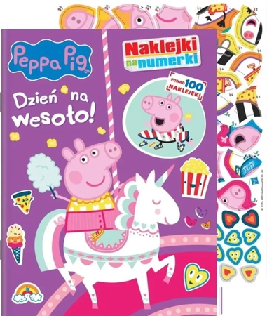 Peppa Pig. Naklejki na numerki. Dzień na wesoło - praca zbiorowa