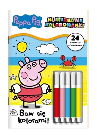 Peppa Pig Numerkowe kolorowanki cz.3 - praca zbioorwa