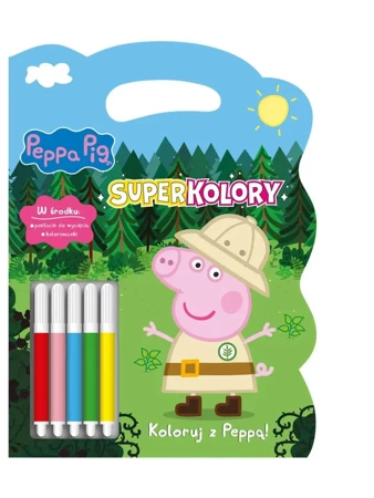 Peppa Pig. Superkolory. Koloruj z Peppą - praca zbiorowa