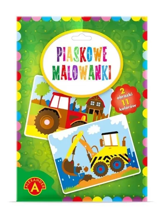 Piaskowe malowanki - Koparka i Traktor ALEX - Alexander