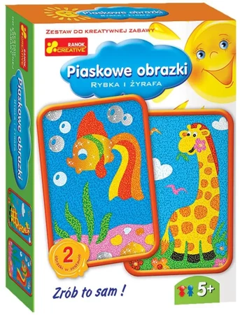 Piaskowe obrazki - Rybka i żyrafa - Ranok-Creative