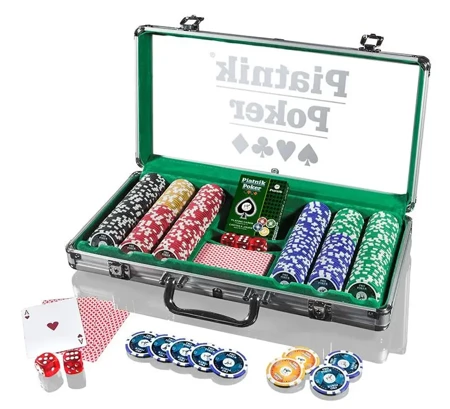 Piatnik Poker Alu-Case - 300 żetonów 14g PIATNIK - Piatnik