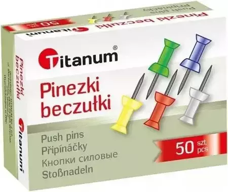 Pinezki beczułki 50szt - Titanum