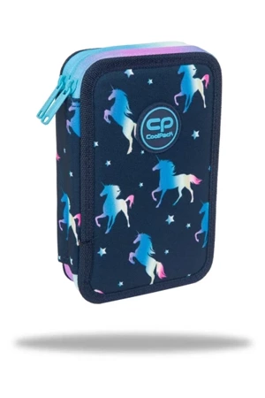 Piórnik 2-komorowy z wyposażeniem Coolpack jumper 2 blue unicorn