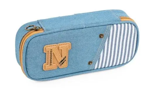 Piórnik etui Denim niebieski - Fandy