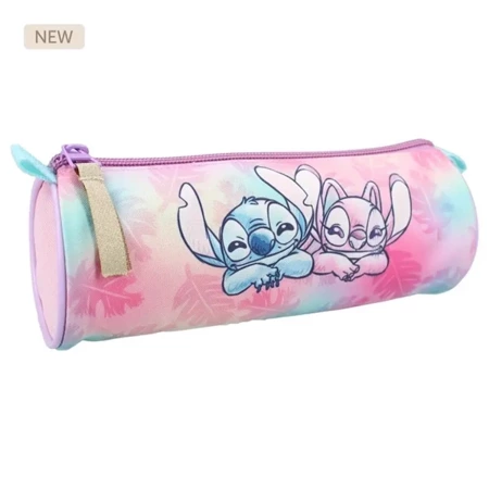 Piórnik okrągły Stitch pink - Vadobag