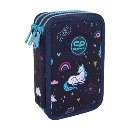 Piórnik potrójny z wyposażeniem Coolpack Jumper 3 Mrs Unicorn - PATIO