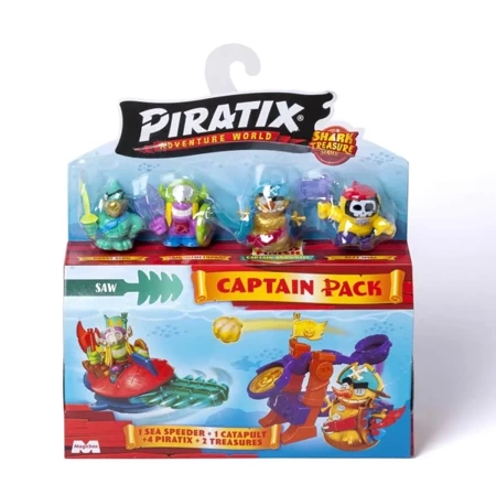 Piratix Shark Treasure Captain Pack 1szt.mix - Magic Box Toys Polska (L)