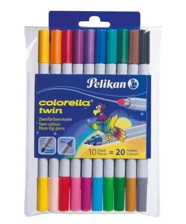 Pisaki Colorella Twin C304 10szt - 20 kolorów - PELIKAN