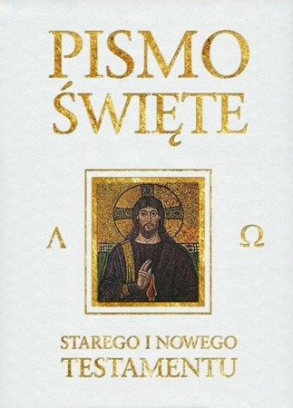 Pismo Święte ST i NT białe ze złoceniem - praca zbiorowa