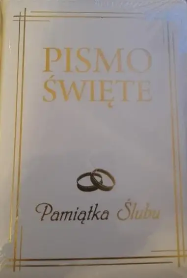 Pismo Święte w etui białe