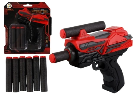 Pistolet na miękkie strzałki red mini - Pro Kids