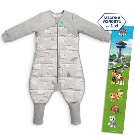 Piżama Love To Dream - 12-24 m - szary, niedźwiadek - ETAP 3 3,5 TOG