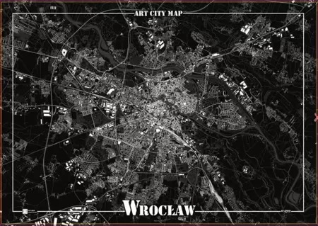 Plakat dekoracyjny - Wrocław - Art-Map