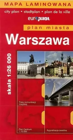 Plan Miasta EuroPilot. Warszawa laminat - praca zbiorowa