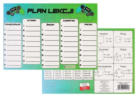 Plan lekcji A5 Pad (25szt) - Cresco