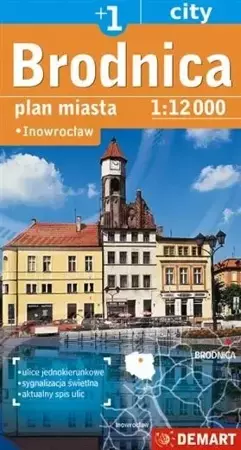 Plan miasta - Brodnica/Inowrocław 1:12 000 DEMART - Praca zbiorowa