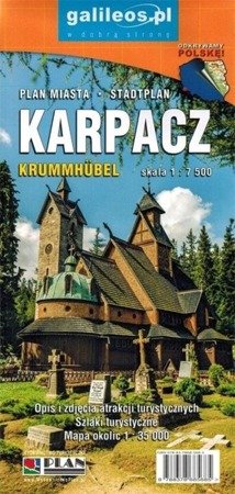 Plan miasta - Karpacz 1:7 500 - praca zbiorowa