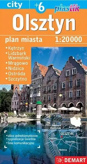 Plan miasta Olsztyn +6 1:20 000 w.2023 - praca zbiorowa