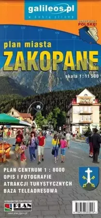 Plan miasta - Zakopane 1:11 500 - Opracowanie zbiorowe