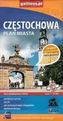 Plan miasta wodoodporny - Częstochowa 1:16 000 - praca zbiorowa