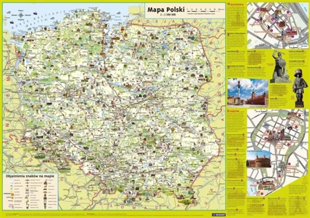 Plansza edukacyjna - Mapa Polski Junior - praca zbiorowa