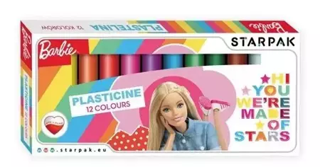 Plastelina 12 kolorów Barbie - STARPAK