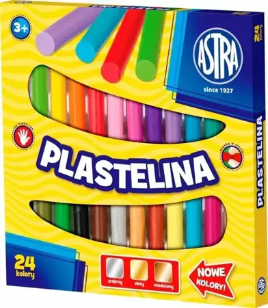 Plastelina 24 kolory ASTRA - ASTRA papiernicze