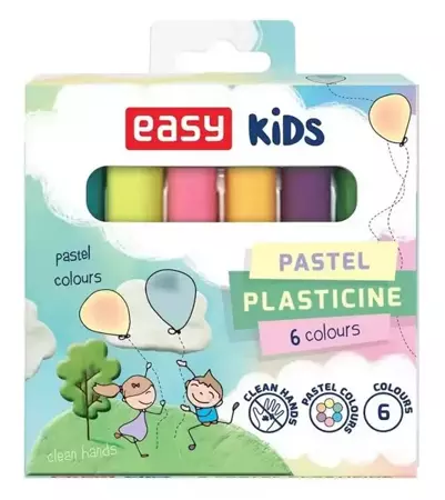 Plastelina COL-006-P 6 kolorów EASY - Easy Stationery