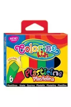 Plastelina Colorino kwadratowa 6 kolorów - PATIO