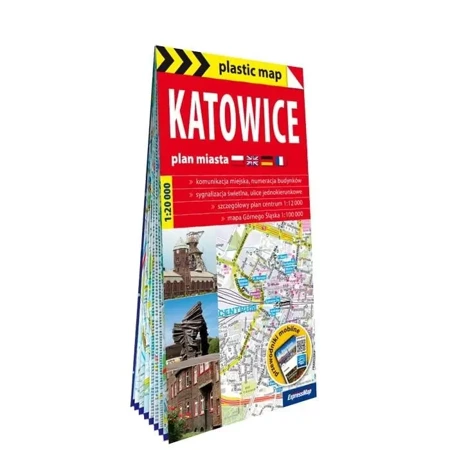 Plastic map Katowice 1:20 000 - praca zbiorowa