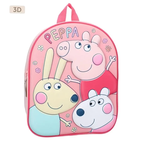 Plecak przedszkolny 3D Świnka Peppa pink - Vadobag