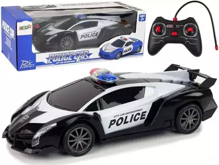 Policja Wyścigowa R/C + akumulator - Leantoys