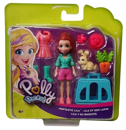 Polly Pocket. Lila z króliczkiem + akcesoria GDM11 - Mattel