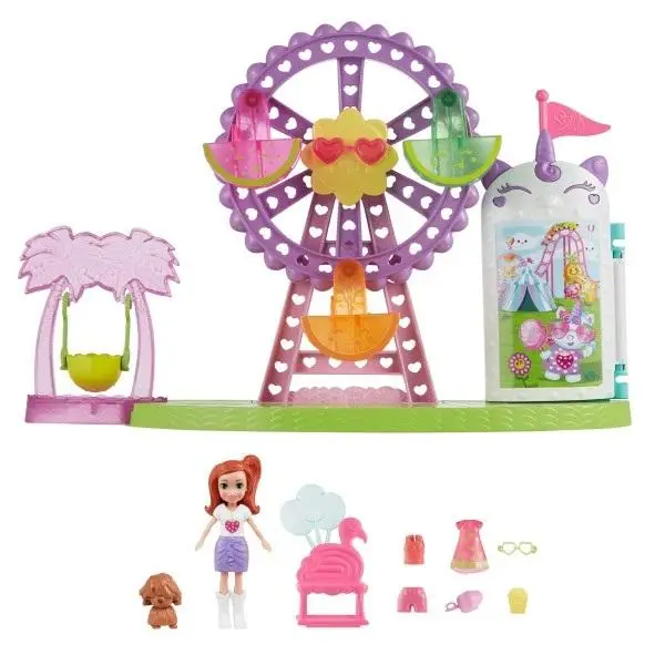 Polly Pocket. Tropikalne wesołe miasteczko HWP25 - Mattel