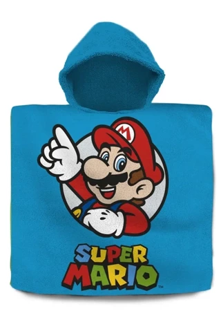 Poncho kąpielowe Super Mario 120x60 cm NO-512P - Kids Euroswan