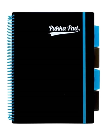 Project Book Black B5/200K kratka niebieski (3szt) - PUKKA