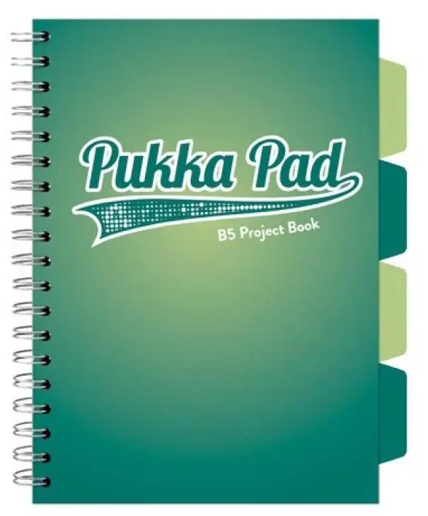 Project Book Dark B5/100K kratka turkusowy (3szt) - PUKKA