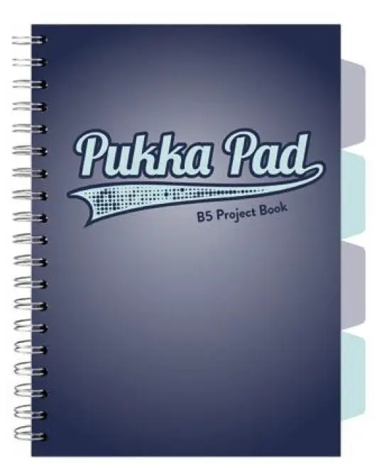 Project Book Navy B5/100K kratka granatowy (3szt) - PUKKA