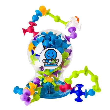 Przyssawki Squigz Deluxe silikonowe klocki 50el - Fat Brain Toy Co