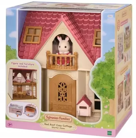 Przytulny domek wiejski z czerwonym dachem - Sylvanian Families